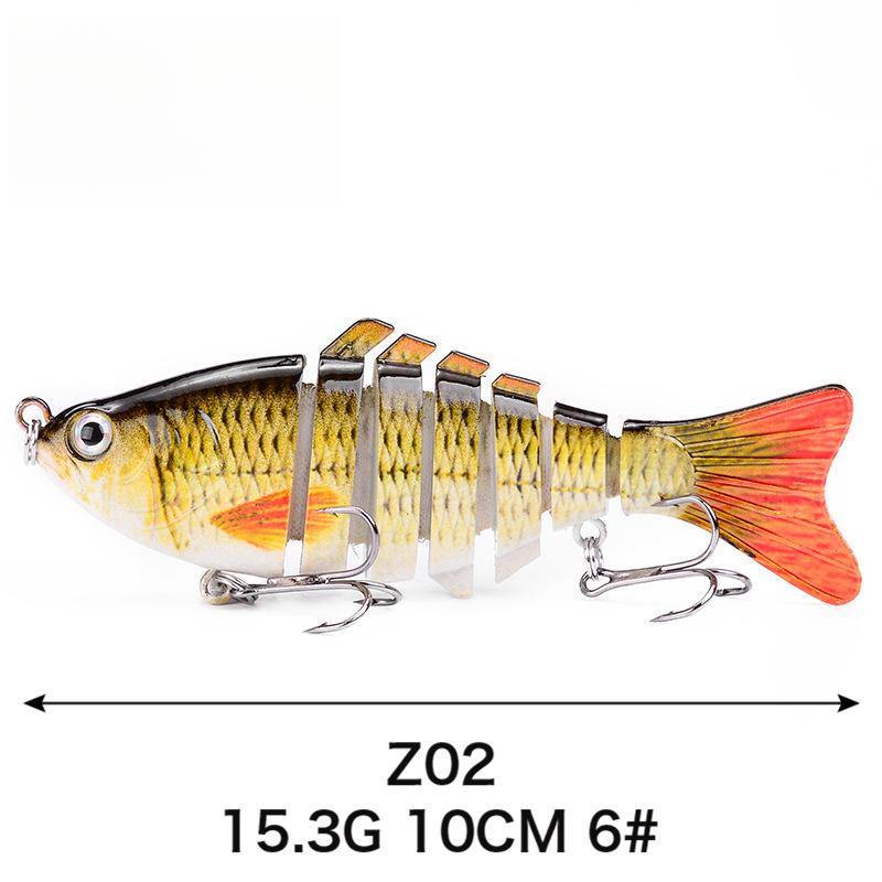 7 10 см многосекционная приманка пластиковая жесткая приманка поддельная приманка имитация бионической пресноводной приманки Luya