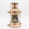 Vintage Brass Copper Anchor Ship Lantern Nautical Kerosene Lamp Maritime Coastal Decor Marine Collectible