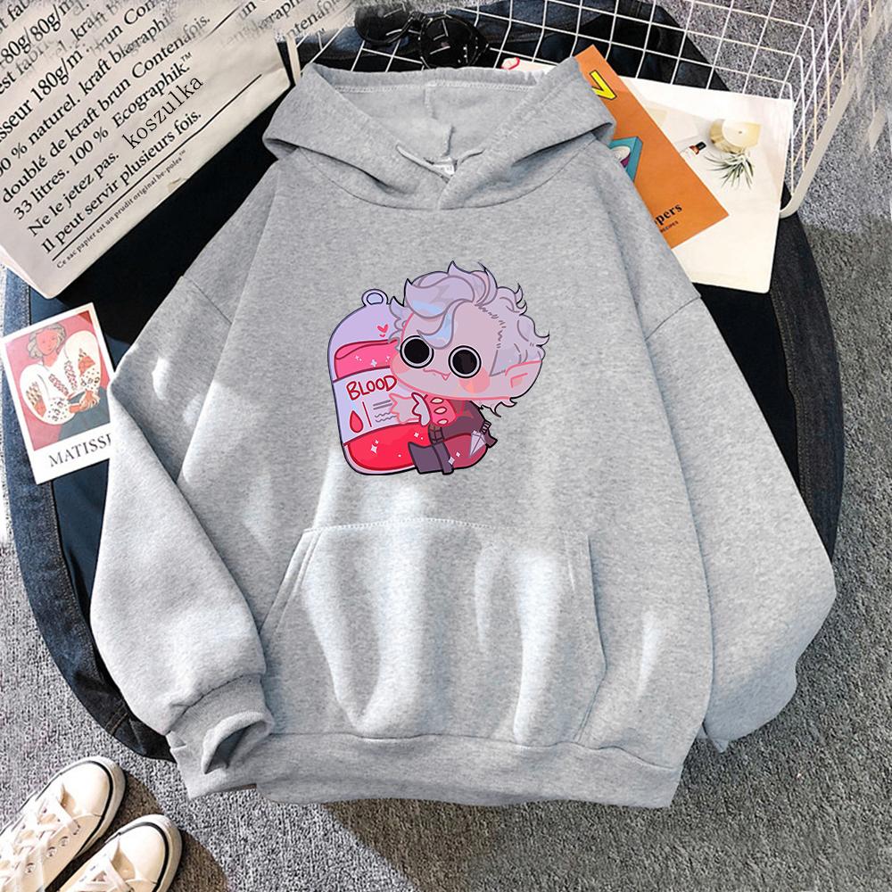 Kawaii Astarion Hoodie Women Harajuku Vintage Graphic Hoodies Unisex Anime Cartoon Casual Aesthetic Funny Pullovers Sweatshirts