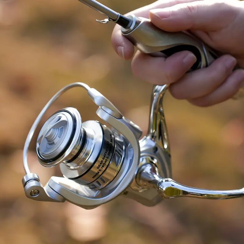 Новые серии 1000~7000,5.2:1 Передаточное отношение, 35 фунтов макс. сопротивление, металлическая шпуля с ЧПУ, спиннинговая рыболовная катушка, для пресной и соленой воды