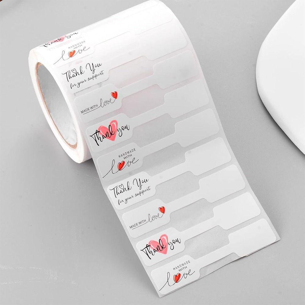 500 шт. Разноцветные бирки для браслетов, ожерелий, колец, белые самоклеящиеся наклейки, декоративные подвесные бирки