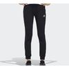 Adidas 3-полоски, зауженные к щиколотке повседневные трикотажные брюки женские, черные DY8698