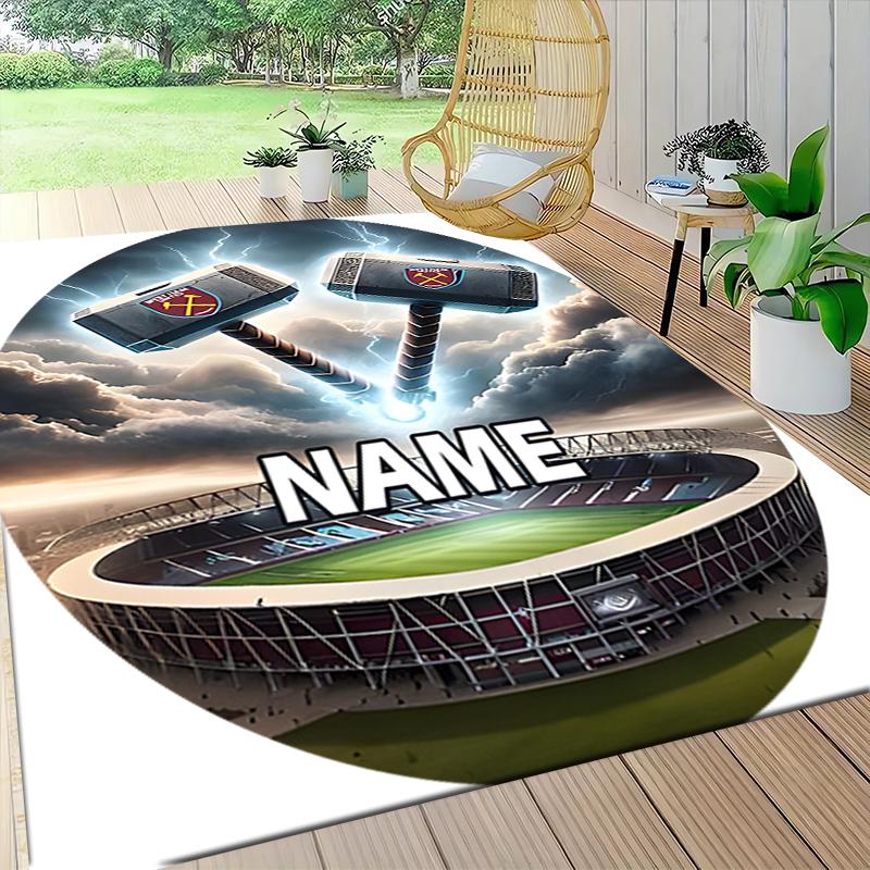 Custom Name Juventus Badge Carpet Rug Customizable Soft Washable Anti-Slip Home Living Room Sofa Mats Personalized Rug. 0909226