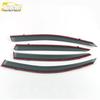 3D Stainless Steel Rain Guards with Bright Trim for 09-13 Octavia