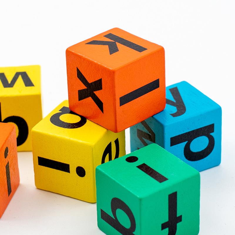 Раннее детство Английский алфавит Настольная игра на правописание - Развивающие деревянные блоки для обучения