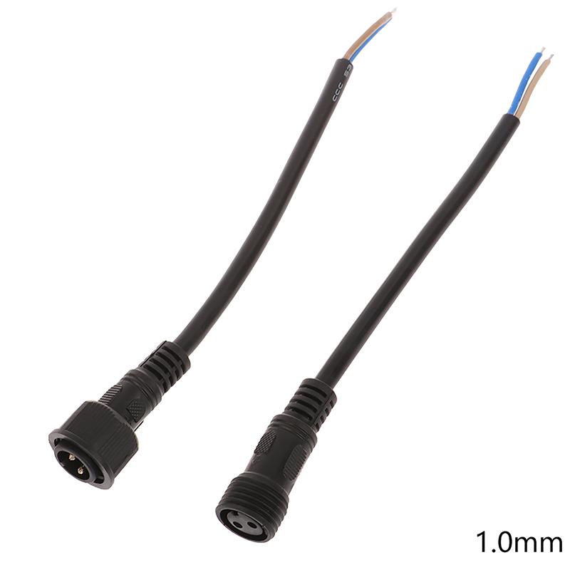 Ip68 2 Pin 0.3/0.5/0.75/1 Square Waterproof Male Female Cable Connector Plug Butt Extension Line Outdoor Led Wire Connector