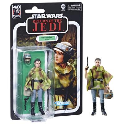 Hasbro Звездные войны Серия Black Лея Органа Звездные войны Эпизод Возвращение джедая Экшн Возраст 4 и Аутентичный (Эндор), VI 6-дюймовый (15см) Фигура, Вверх,