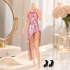 Strapless Style Doll Evening Gown Sequined Doll Clothing Set New Fashion Doll Dress  Role Play