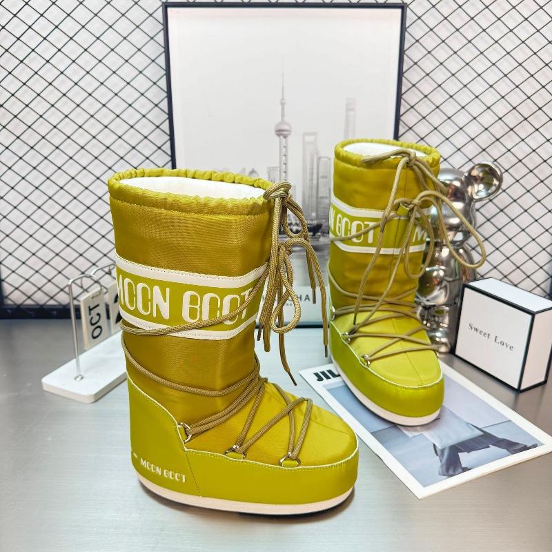 Звездные внутренние ботинки для увеличения роста лунные ботинки 2 зимние новые длинные лыжные ботинки теплые нескользящие снегоступы женские