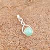 Украшения из амазонита, серебряный кулон ручной работы, кулон из серебра 925 пробы, подарок для женщин