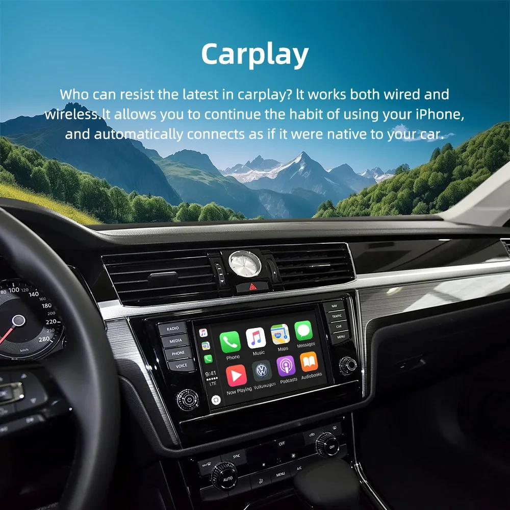 CARABC Беспроводной Carplay Android Auto Mirror Link для VW Volkswagen Skoda Octavia A5 Golf 7 Polo Passat B8 С системой MIB MIB2