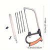Hacksaw Set, 12 Inch Steel Saw with Replaceable Saw Blades and Metal Miter, 3pcs Handsaws (Hacksaw Frame, Mini Hacksaw) for Wood