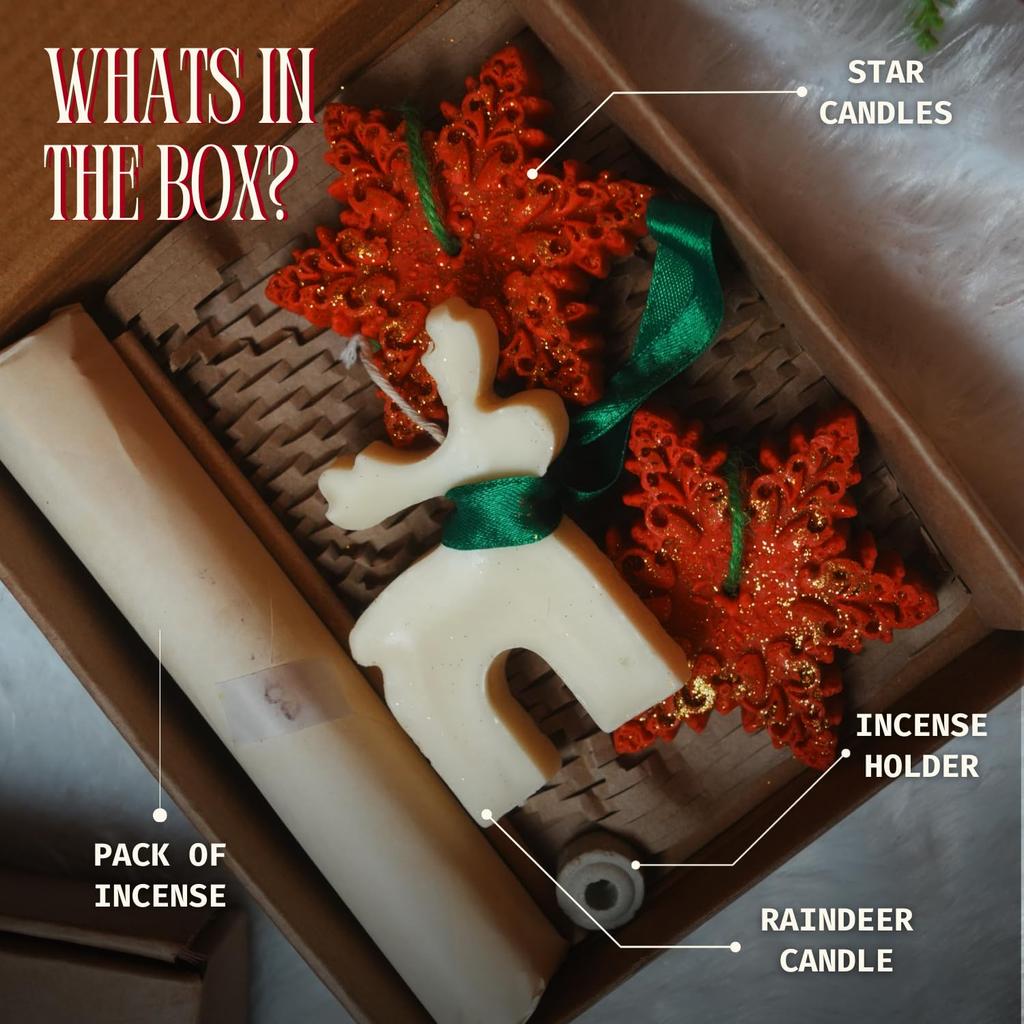 Pine Christmas Tree Scent Sticks - 20 Incense + 3 Wax Melts Ornaments