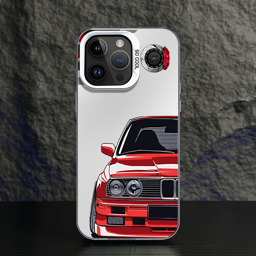 Чехол для телефона для iPhone 11 12 13 Pro Max 17 Air 14 15 16 Plus 16e Мягкий корпус JDM Спортивный автомобиль