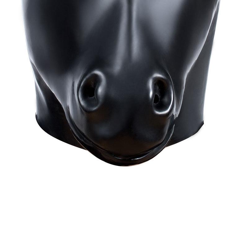 Black Horse Horse Head Mask