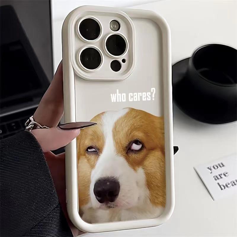 Забавный чехол для телефона с щенком для iPhone 16 15 14 13 12 11 Pro Max Mini X XR XS SE20 8 7 Plus Силиконовые чехлы Бигль Вельш-корги