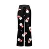 Women's Comfy Pajama Pants Pocket Christmas Print Drawstring Wide Leg Pants