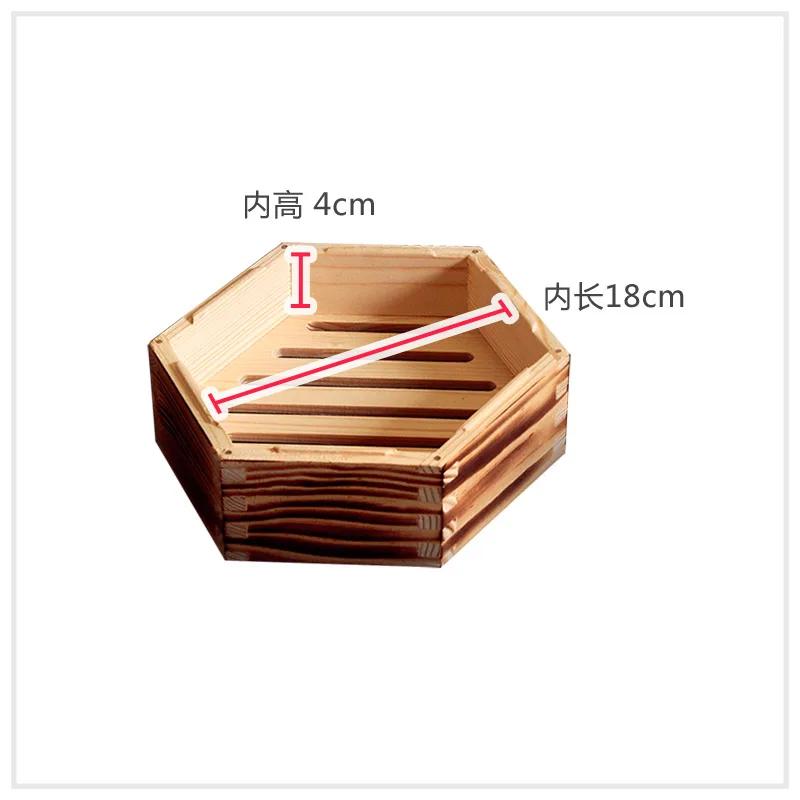 Wooden Hexagonal Steamer Chinese Dim Sum Steamed Grid Multi-size Heat Resistant Household Pastry Steamer Kitchen Cookware Tool