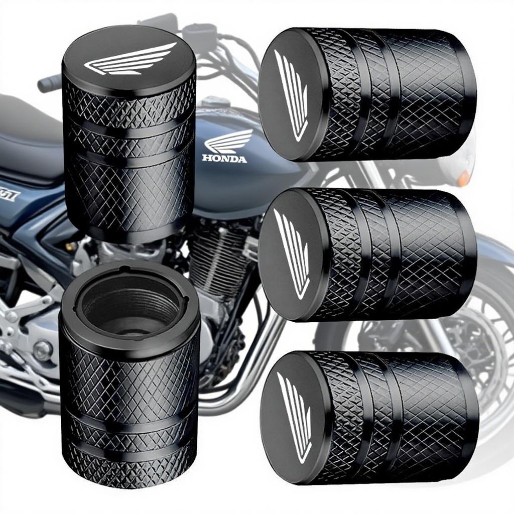 PYYG6 Motorcycle Wheel Tire Valve Caps Air Stem Covers Accessories For Honda Hornet 600 250 CB500X NC750X PCV Forza 125 CB650R CBR 954