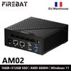 FIREBAT AM02 MINI PC AMD Ryzen 5 6600H DDR5 16GB RAM 512GB SSD WIFI6 BT5.2 Portable Desktop MINI-PC Computer