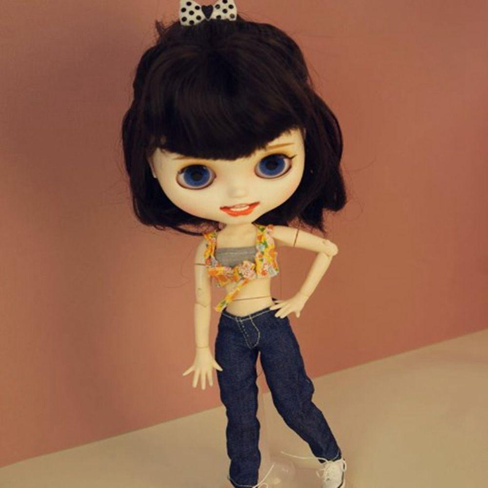 Милые Элегантные Джинсы Брюки Модная Юбка из Газа Принцессы для кукол azone19 ICY DBS Для кукол blythe