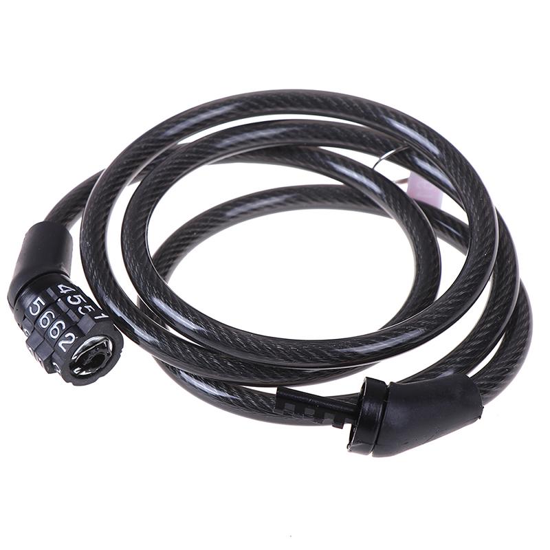 Безопасность на велосипеде, 4-значный пароль, велосипедный трос, замок цепи