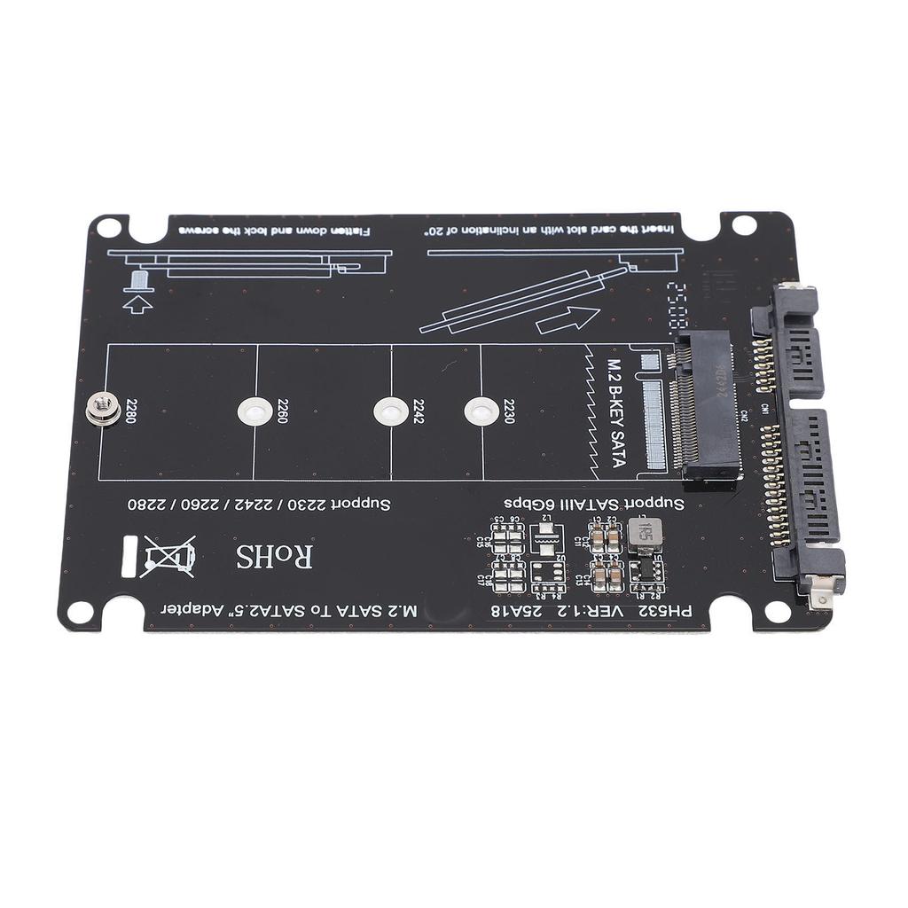 M.2 NGFF B Key MSATA SSD к 2,5-дюймовому адаптеру Serial ATA Корпус Карта-конвертер для жесткого диска для 2230 2242 2260 2280