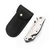 Nylon Sheath Folding Knife Tool Flashlight Belt Ring Bag Pocket