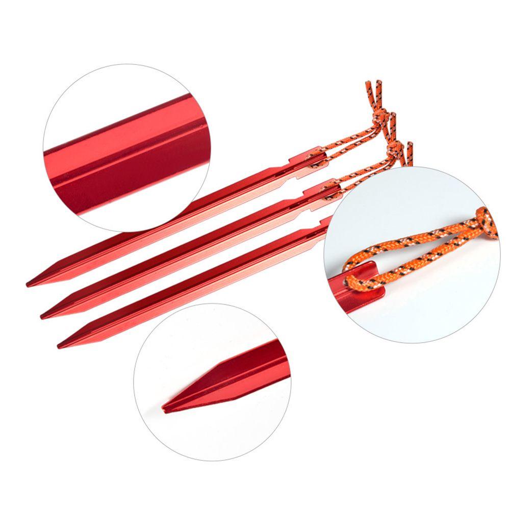 5/10pcs 18cm Ultralight Aluminium Alloy Strong Camping Hiking Tent Peg Stakes Triangular Stake Nail