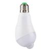 LED Light Motion Sensor Bulb Lamp 350 Degrees Rotating Sensing Head for Hallway E27(Cool White, 7W)