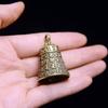 Латунная Ручная Работа Колокольчик Металлический Звонки Тревоги Ручной Держатель Звонок для Вызова Персонала Настольный Колокольчик Обеденный Колокольчик Латунный Рождественский Колокольчик