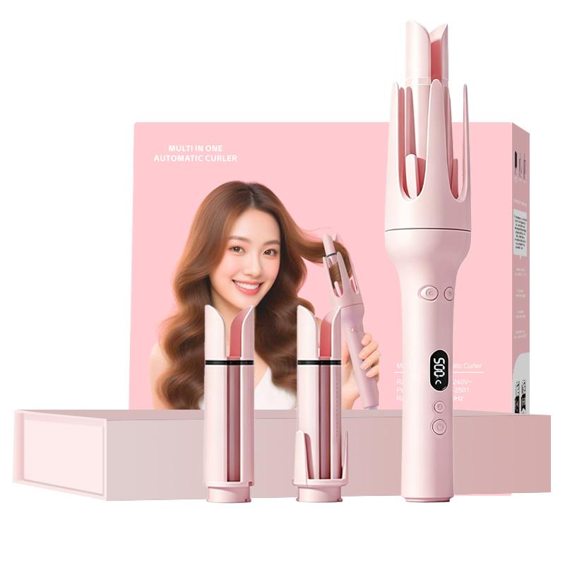 VKE Automatic Hair Curler with Digital Display and LCD Screen