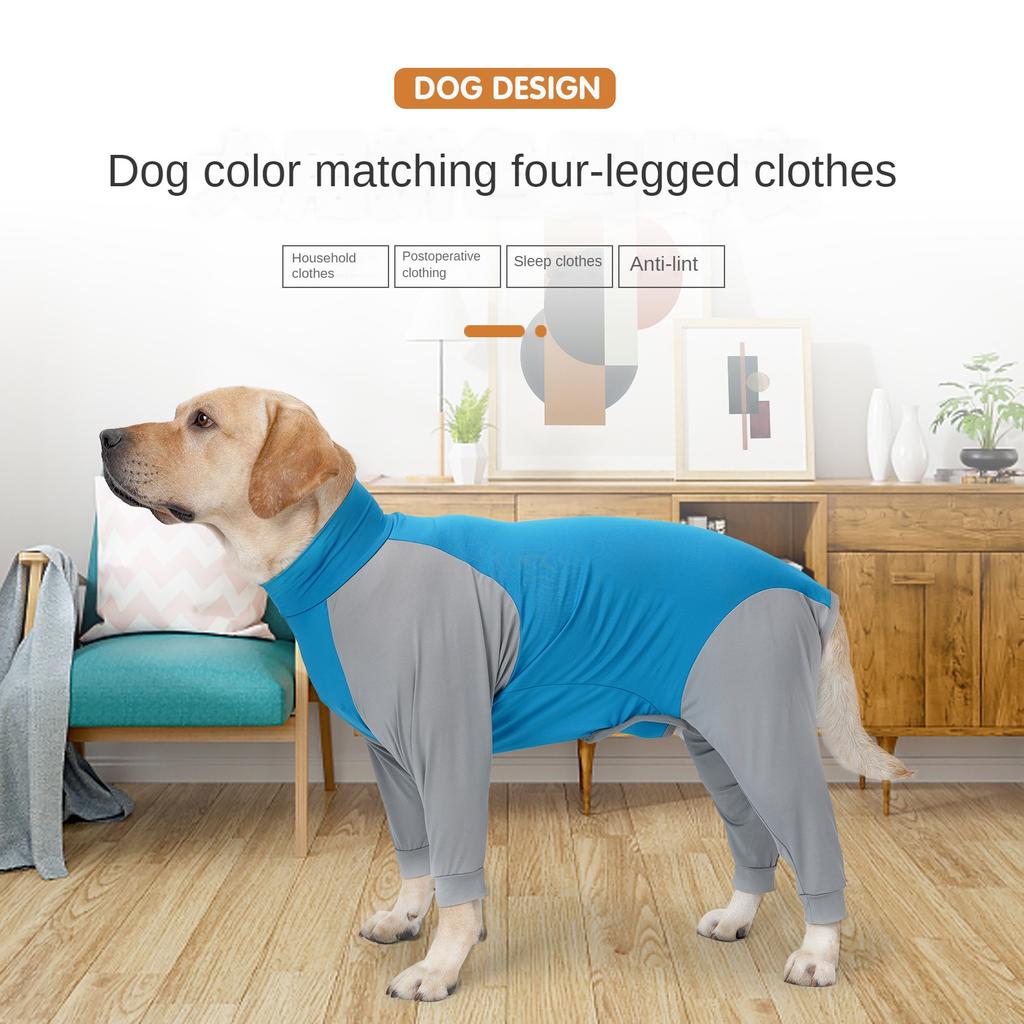 Waterproof Big Dog Jumpsuit Male Female Dog Clothes Soft Pet Dog Shirt Boy Girl Pet Clothing For Small Medium Large Dogs