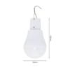 LED Solar Lamp White Camping Light 5V With Solar Panel Hanging Bulb Turn On/off For Outdoor Garden Camping Tent Fishing