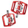 Педали RACEWORK M215 для велосипедной подножки Mtb, смешанные педали, зажим для горного велосипеда, подставка для ног, двойная функция, Spd, алюминий