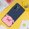Cartoon Pig Case For Samsung Galaxy A55 A35 A25 A15 A51 A71 A12 A32 A52 A13 A33 A53 A14 A34 A54 Coque