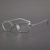 Мужские сверхлегкие титановые очки для близорукости Zengtongyong: Маленький квадрат, совместимый с Degree, минималистский дизайн