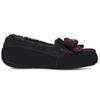 UGG Ansley Plaid Bow Теплые плюшевые низкие повседневные туфли женские кроссовки черные 1127850-BLK