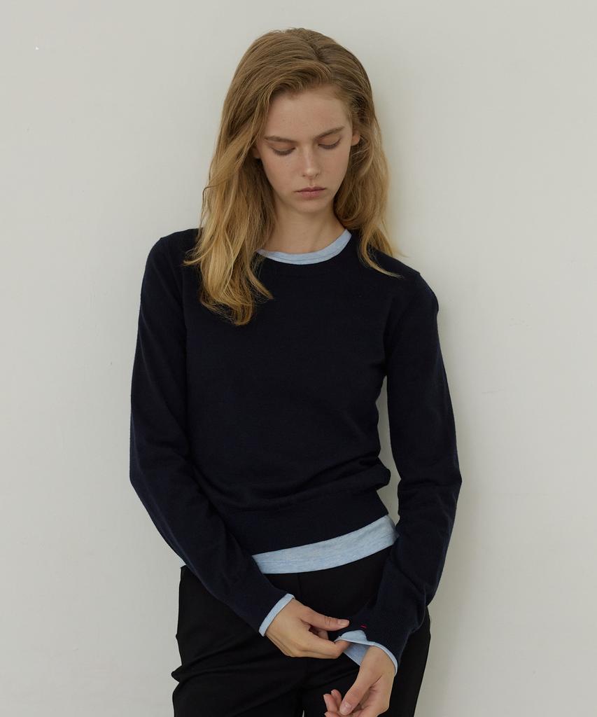 CITYBREEZE Washable Round Neck Knit_5 Colors