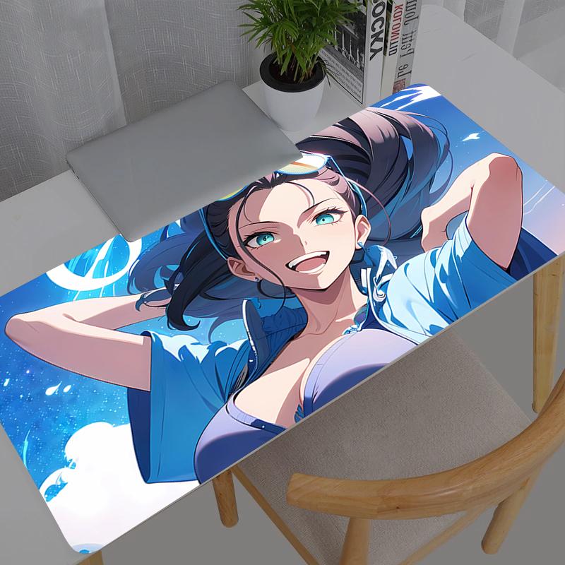 Mouse Pad One Piece Nico Robin Gamer Notebook Games Mouse Pad Xxl Keyboard Pad Large Mousepad Mouse Mat Gaming Desk Mat