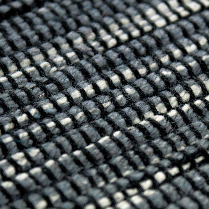 Tapis en coton tissé et tressé gris 190x290