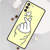 Чехол Kpop Сердце Рукой Пальцами Для Samsung Galaxy S23 S22 Ultra S21 FE S20 FE Note 20 Ultra S9 S10 Note 10 Plus