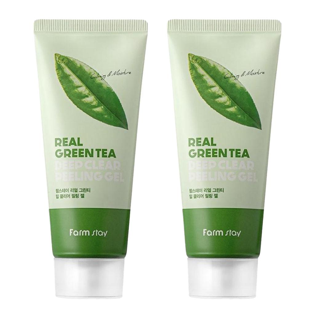FARM STAY Гель-пилинг Real Green Tea Deep Clear 100 мл (3 варианта)