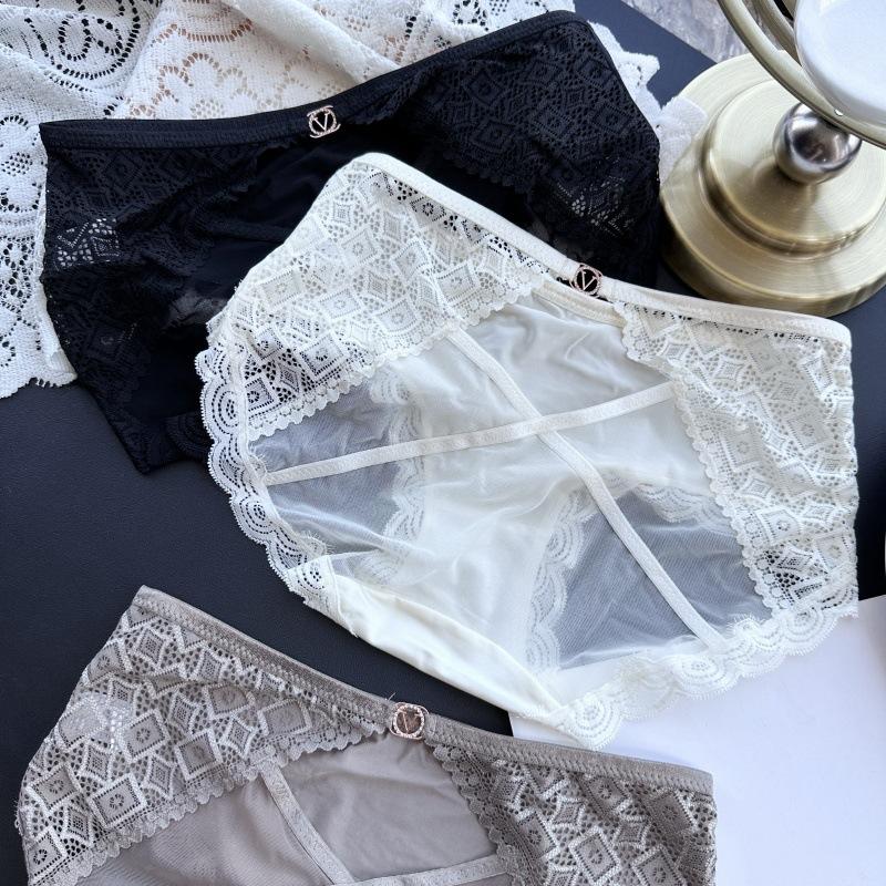 Ladies Spring and Summer Senior Sense Light Luxury Ice Silk Lace Sexy Underwear