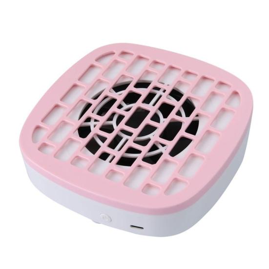 USB Мини-пылесос для ногтей с фильтровальной бумагой 3200 об/мин Мощное всасывание Сборщик пыли от ногтей Регулируемый Портативный для дома и салона Очиститель пыли Вентилятор-экстрактор