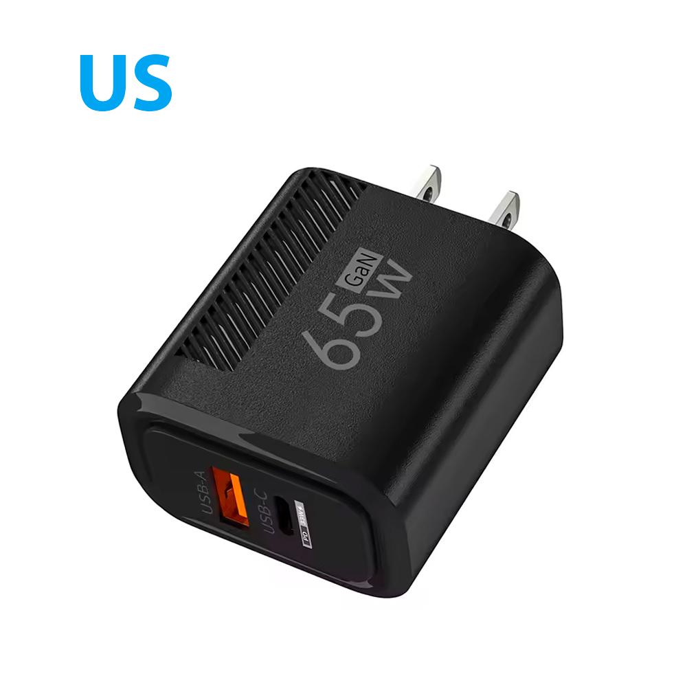 65W PD Fast Charger EU US Plug USB Type C Quick Charger For iPhone Xiaomi Samsung  Phone Charger Phone Accessories