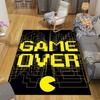 Pac‑Man Flannel Printed Carpet, Home Sofa Decoration for Living Room & Bedroom, Non‑Slip Play Flannel Floor Mat for Game Room