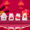 Micro Landscape Creative Cute Good Luck Fat Fortune Cat DIY Decoration Accessories Car Desktop Mini Ornaments Office Desktop
