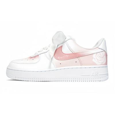 Кроссовки Air Force 1 Low top для скейтбординга Женские Розовые Белые DD8959-100(Команда74-)