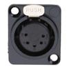 5 Pin Professional Speaker Plugs Female Base XLR Female Plugs Panel Mounted Connector 5-core Gold-plated XLR Connector
